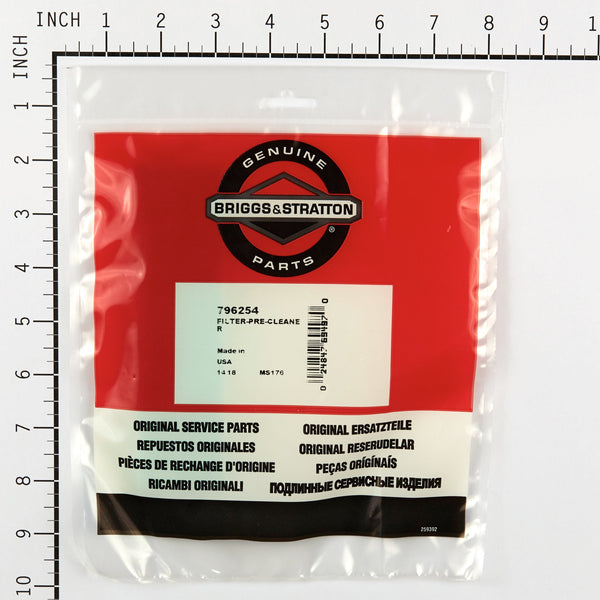 Briggs & Stratton 796254 FILTER-PRE-CLEANER