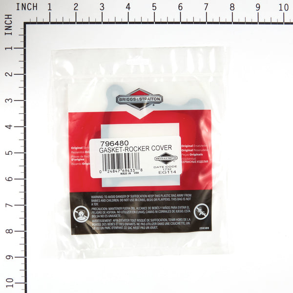 Briggs & Stratton 796480 Rocker Cover Gasket