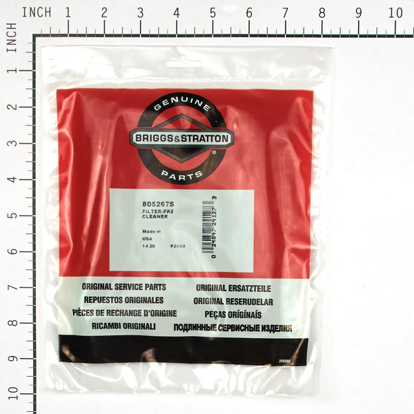 Briggs & Stratton 805267S Pre-Cleaner Filter