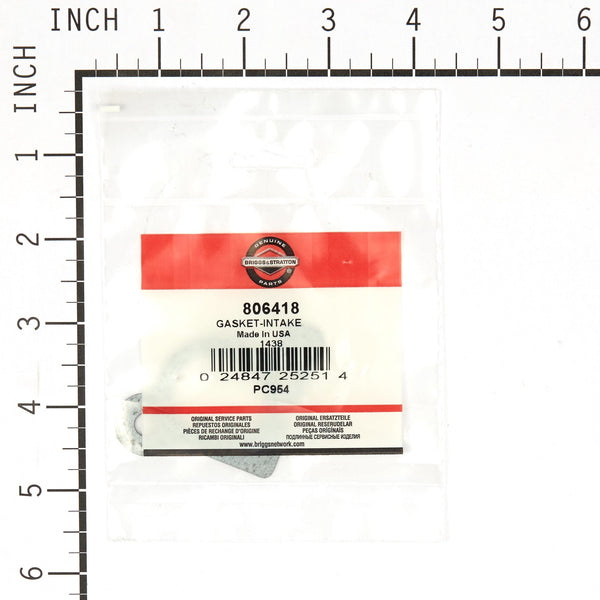 Briggs & Stratton 806418 Intake Gasket