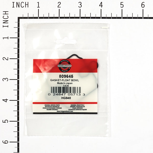 Briggs & Stratton 809645 Float Bowl Gasket