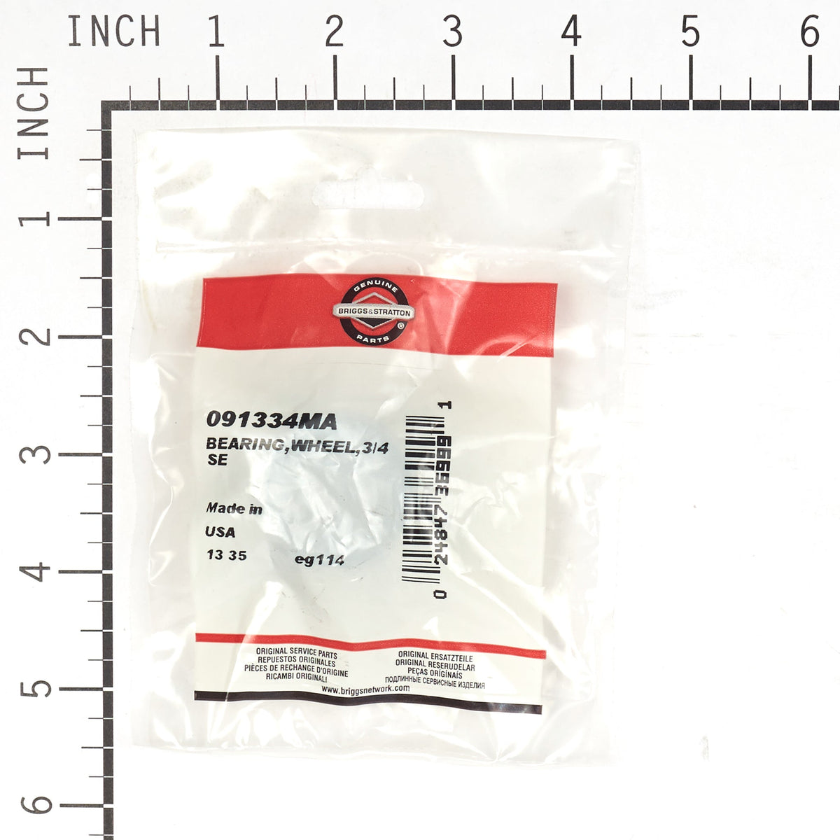 Briggs & Stratton 091334MA Wheel Bearing 3/4 SE