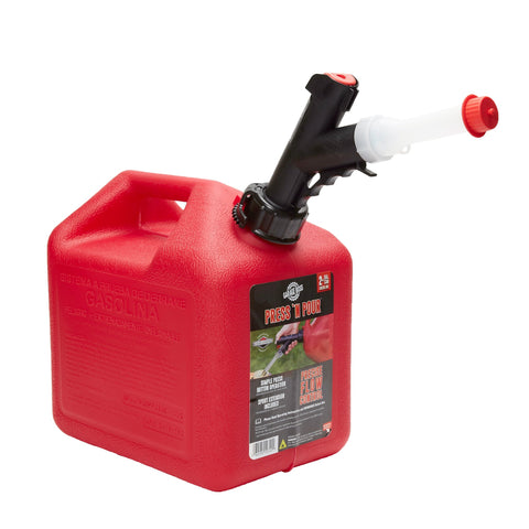 Briggs & Stratton GB320 GarageBoss Press 'N Pour Gas Can, 2+ Gallon