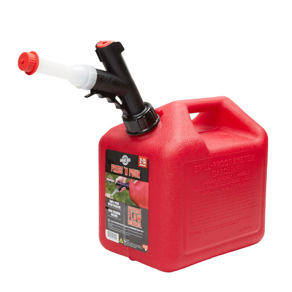 Briggs & Stratton GB320 GarageBoss Press 'N Pour Gas Can, 2+ Gallon