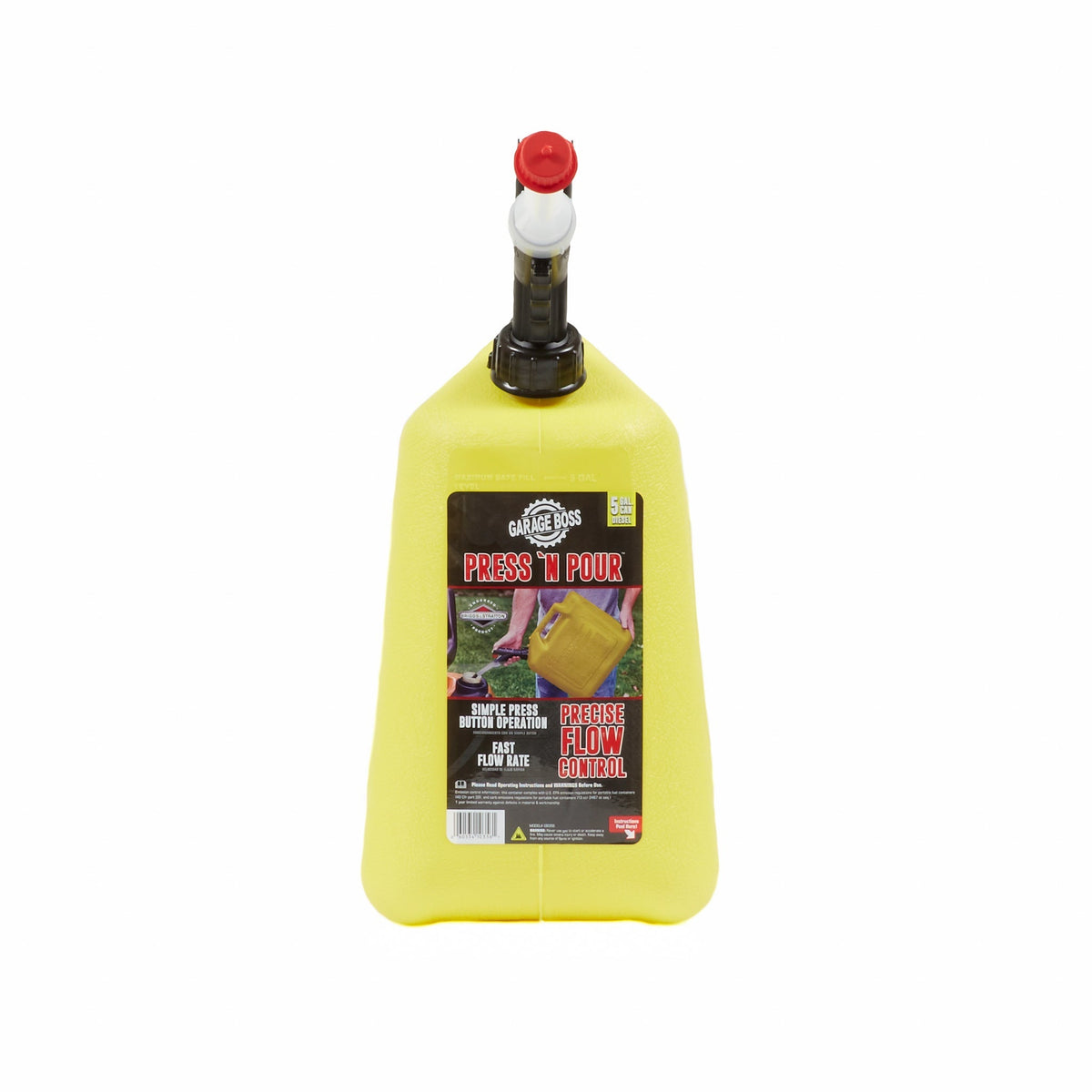 Briggs & Stratton GB356 GarageBoss Press 'N Pour Diesel Can, 5 Gallon