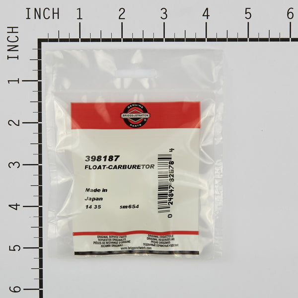 Briggs & Stratton 398187 Carburetor Float