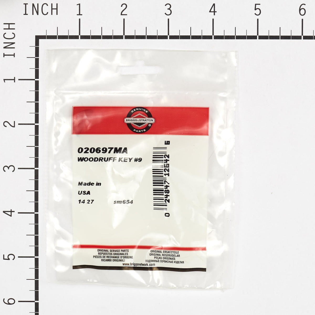 Briggs & Stratton 020697MA Woodruff Key - #9